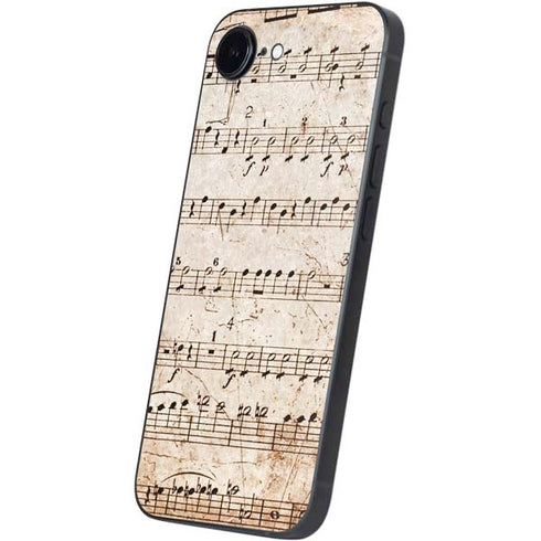 Antique Notes iPhone 16e Skin