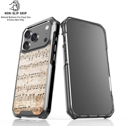 Antique Notes iPhone 18 Pro Clear Case