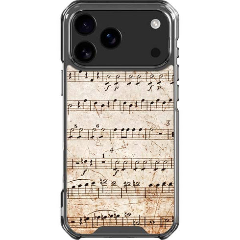 Antique Notes iPhone 18 Pro Max Clear Case