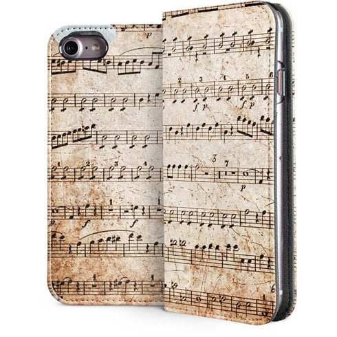 Antique Notes iPhone 7 Folio Case