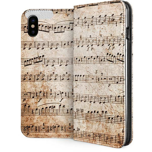 Antique Notes iPhone 8 Folio Case