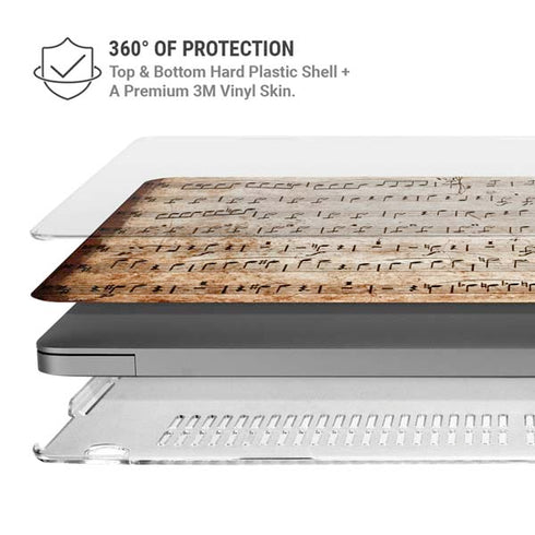 Antique Notes MacBook Pro 14in (2021-24) Case plus Skin