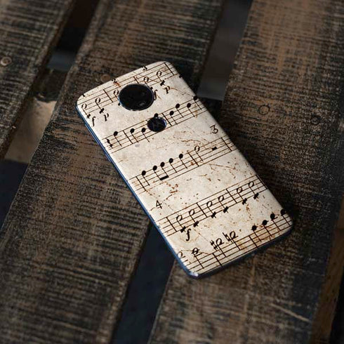 Antique Notes Moto E5 Plus Skin