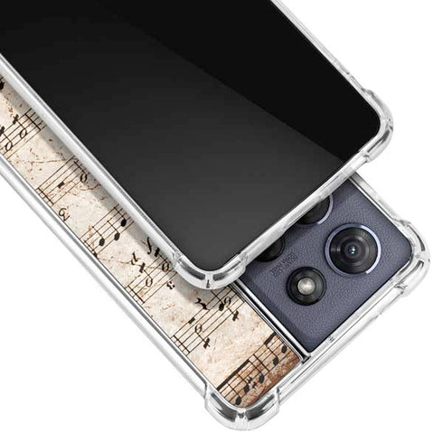 Antique Notes Moto G 5G (2025) Clear Case