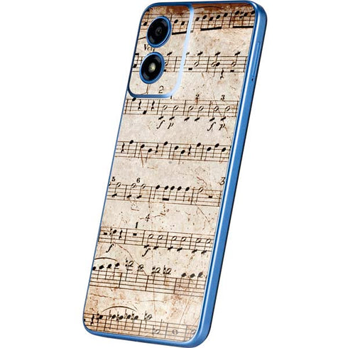 Antique Notes Moto G Play 4G (2024) Skin