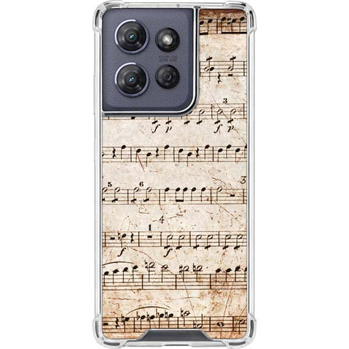 Antique Notes Moto G Play 5G (2025) Clear Case