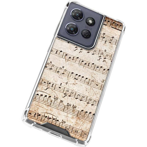 Antique Notes Moto G Play 5G (2025) Clear Case