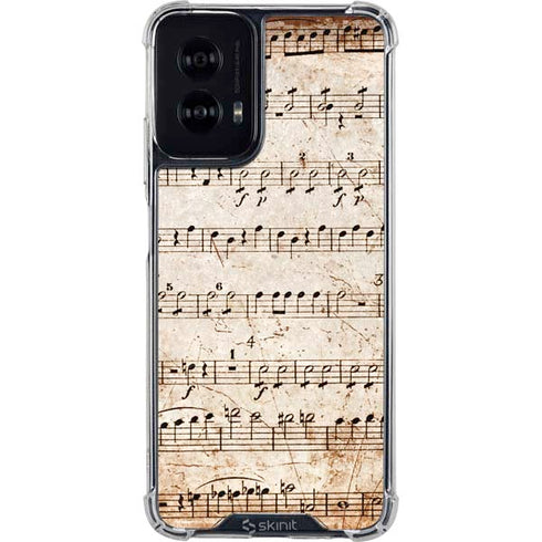 Antique Notes Moto G Power 5G (2024) Clear Case