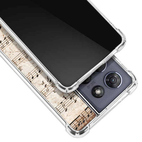 Antique Notes Moto G Stylus 5G (2025) Clear Case