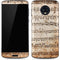 Antique Notes Moto G6 Skin