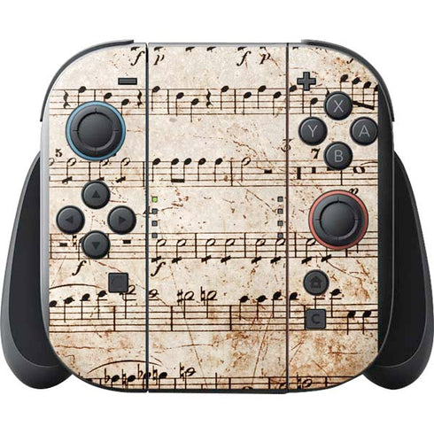 Antique Notes Nintendo Switch 2 (2025) with Joy-Con Skin