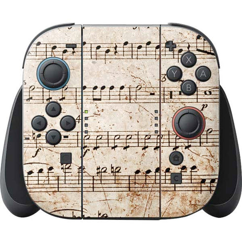 Antique Notes Nintendo Switch 2 (2025) Joy-Con Controller Skin