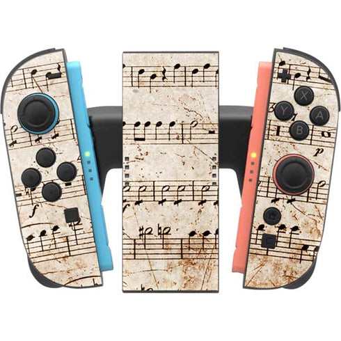 Antique Notes Nintendo Switch 2 (2025) Joy-Con Controller Skin