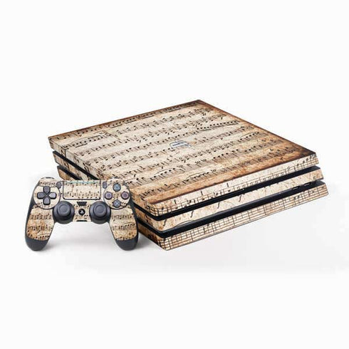Antique Notes PlayStation PS4 Skins