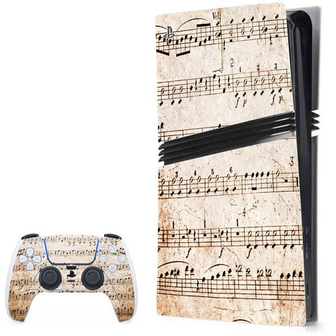 Antique Notes PlayStation PS5 Skins