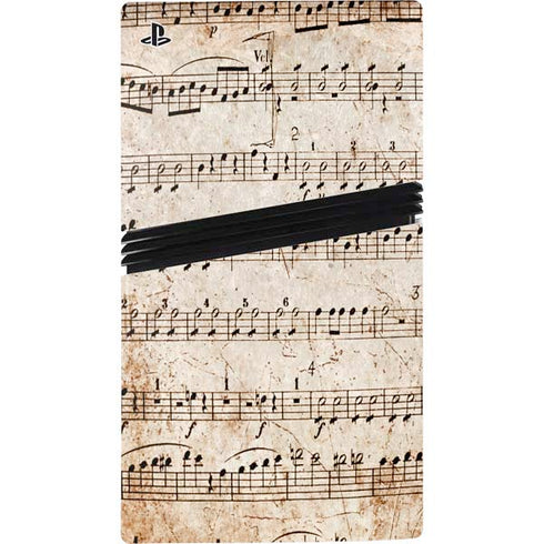 Antique Notes PS5 Pro Disk Bundle Skin