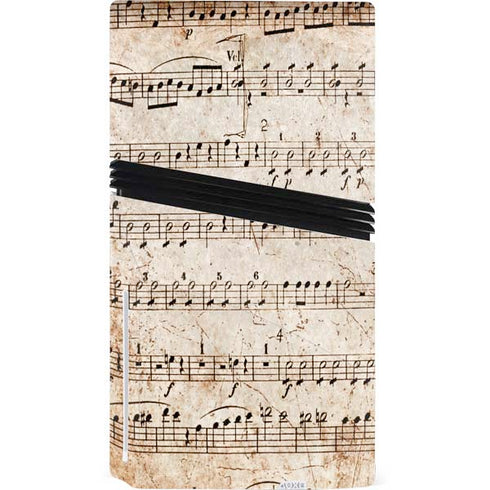 Antique Notes PS5 Pro Disk Bundle Skin