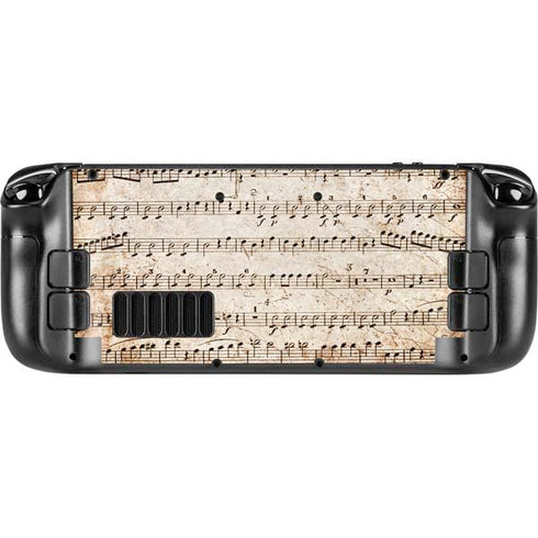 Antique Notes Steam Deck Handheld Gaming Computer Skin