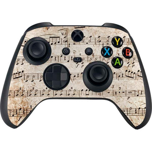 Antique Notes Xbox Series X Controller Skin
