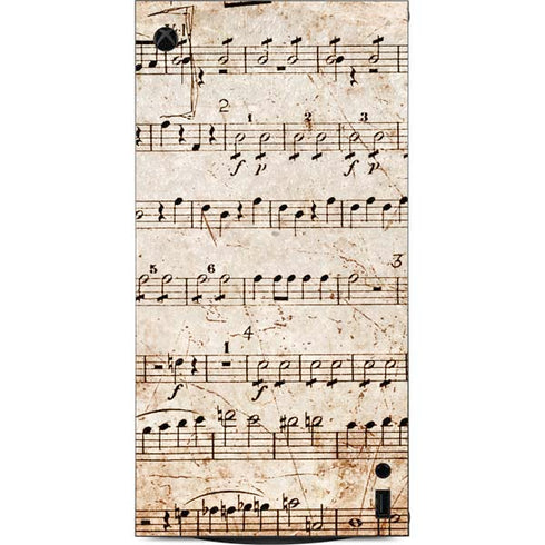 Antique Notes XBox Series X Digital Edition Console Skin