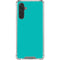 Aqua Blue Galaxy A17 Clear Case