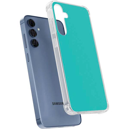 Aqua Blue Galaxy A55 5G Clear Case