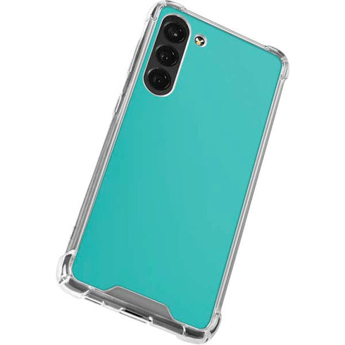 Aqua Blue Galaxy S24 FE Clear Case