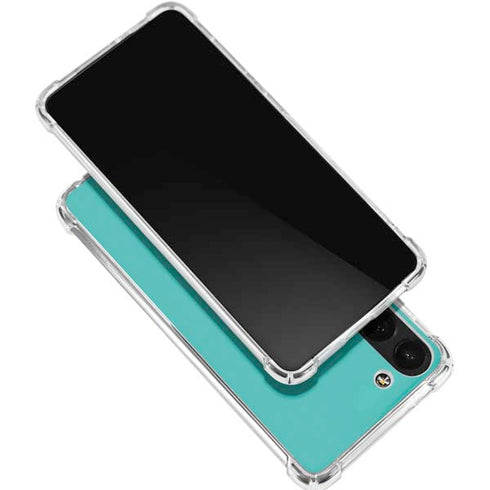 Aqua Blue Galaxy S24 FE Clear Case