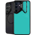 Aqua Blue Galaxy S25 Plus Kickstand Case