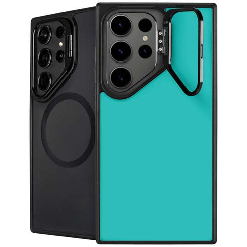Aqua Blue Galaxy S25 Ultra Kickstand Case