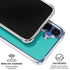 Aqua Blue Galaxy S25 Clear Case