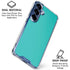 Aqua Blue Galaxy S25 Clear Case