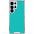 Aqua Blue Galaxy S25 Ultra Clear Case