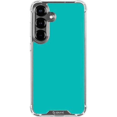 Aqua Blue Galaxy S26 Plus Clear Case