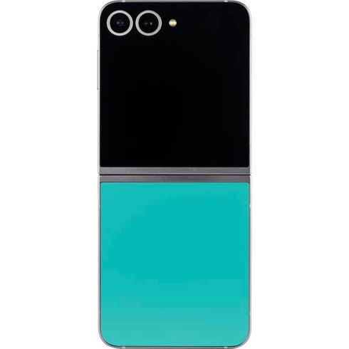 Aqua Blue Galaxy Z Flip6 Skin
