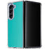 Aqua Blue Galaxy Z Fold5 5G Clear Case