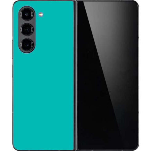 Aqua Blue Galaxy Z Fold5 5G Skin