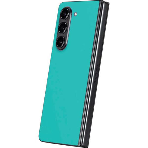 Aqua Blue Galaxy Z Fold5 5G Skin