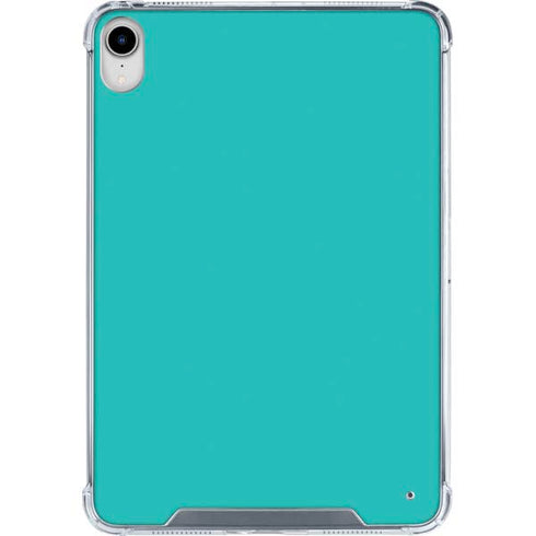 Aqua Blue iPad 11th Gen (2025) Clear Case