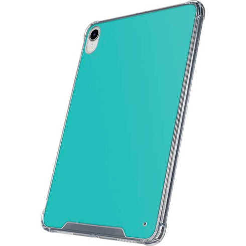 Aqua Blue iPad 11th Gen (2025) Clear Case