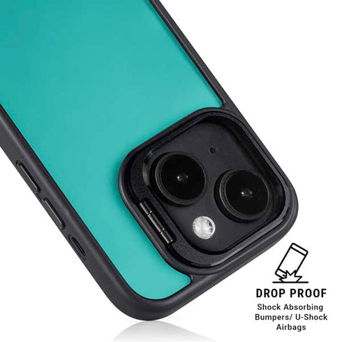 Aqua Blue iPhone 15 Plus Kickstand Case