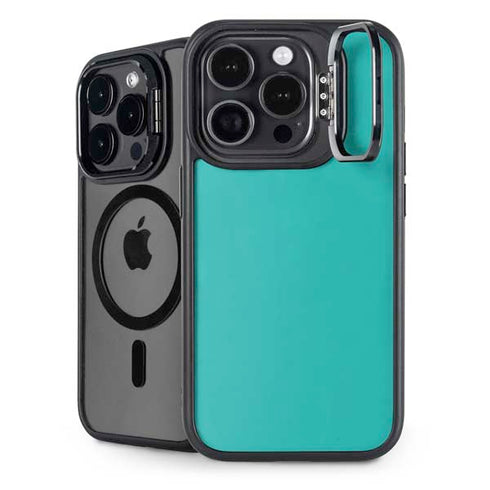 Aqua Blue iPhone 15 Pro Kickstand Case