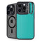 Aqua Blue iPhone 15 Pro Max Kickstand Case