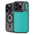 Aqua Blue iPhone 15 Pro Max Kickstand Case