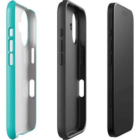 Aqua Blue iPhone 16 Impact Case
