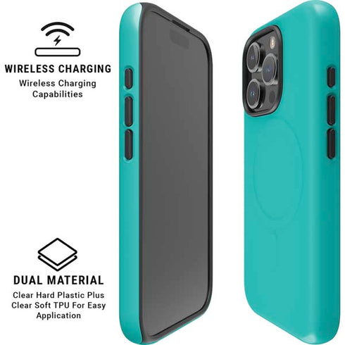 Aqua Blue iPhone 16 Pro Max Magsafe Impact Case