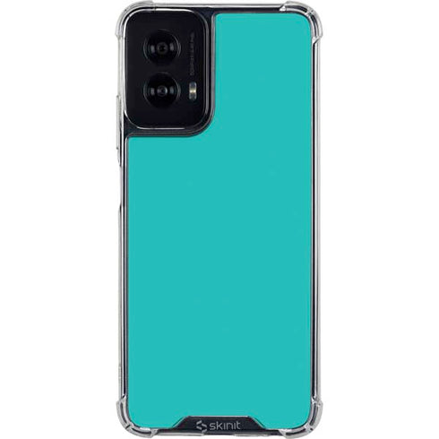 Aqua Blue Moto G Power 5G (2024) Clear Case