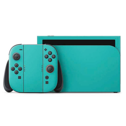 Aqua Blue Nintendo Skins