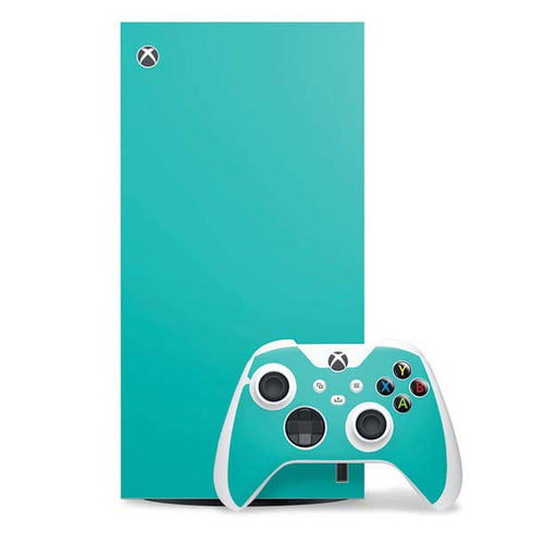 Aqua Blue Xbox Series X Skins
