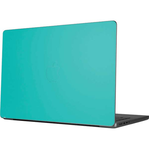 Aqua Blue Apple MacBook Pro 14-inch Skin